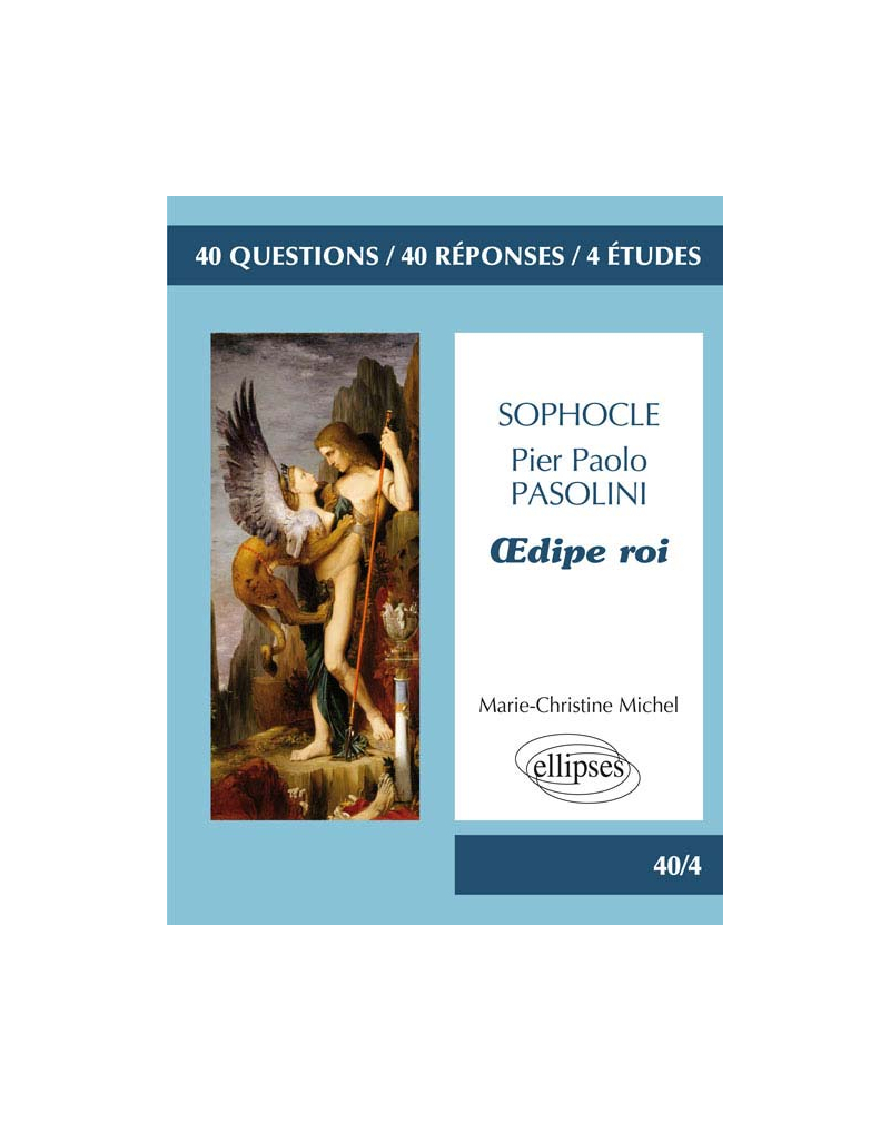 Sophocle, Oedipe roi /  Pasolini, Œdipe roi. Bac L 2016