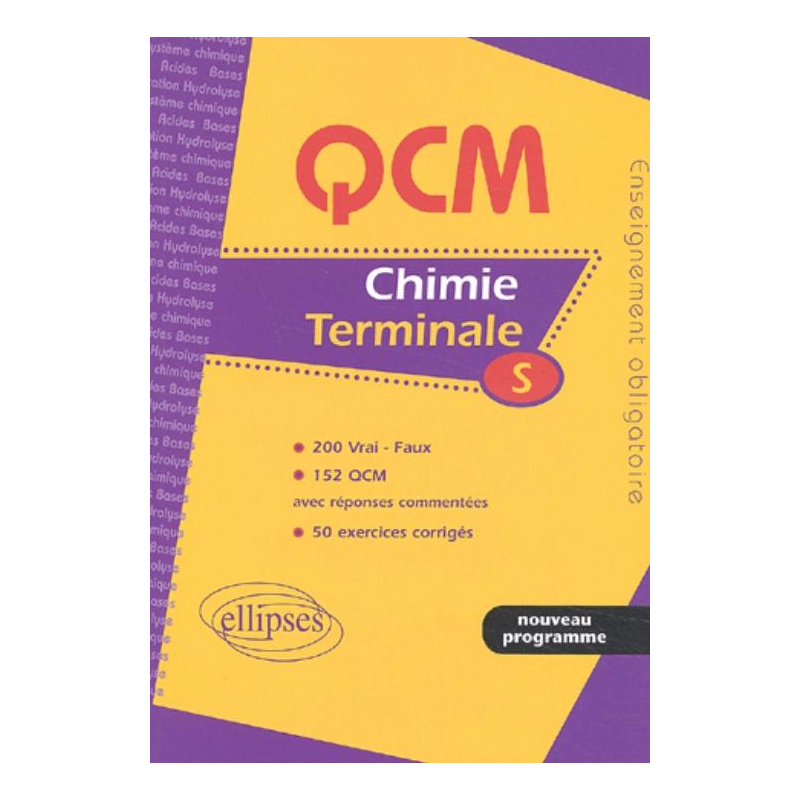 Chimie Terminale S - Enseignement obligatoire