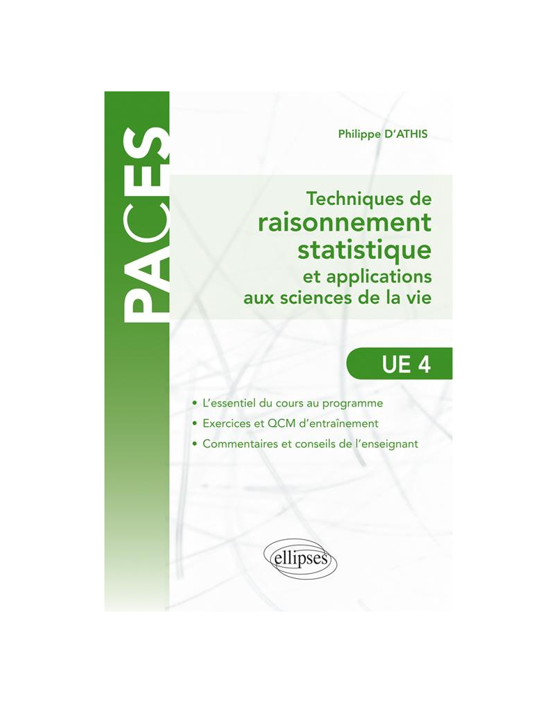 UE4 - Techniques de raisonnement statistique et applications aux sciences de la vie