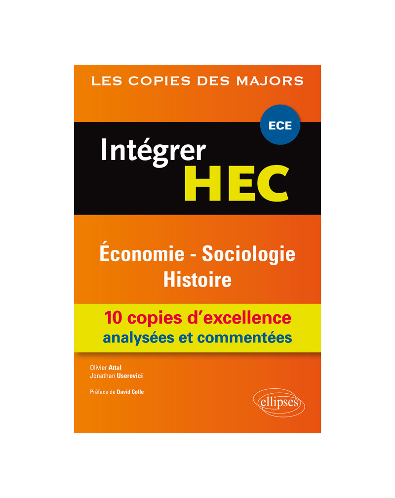 Intégrer HEC-ECE : Économie - Sociologie - Histoire