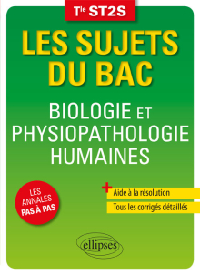 Biologie et Physiopathologie Humaines - Terminale ST2S