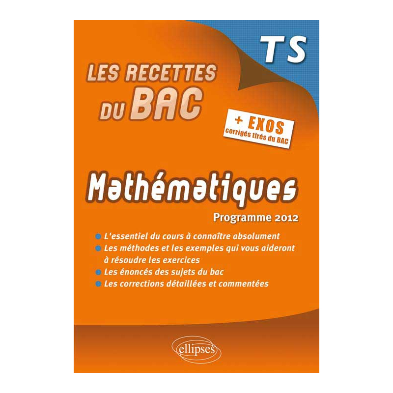 Mathématiques - Terminale S programme 2012