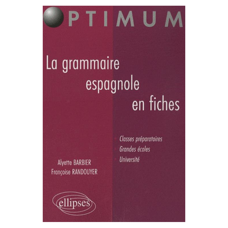 La grammaire espagnole en fiches