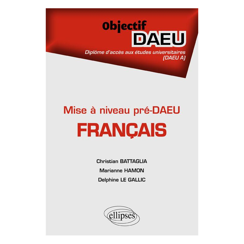 Mise à niveau pré-DAEU - Français - DAEU A