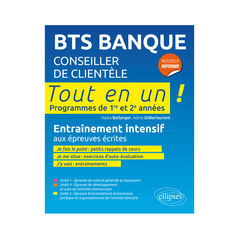BTS Banque • Tout en 1 examen final • Programme de 1re et 2e année • Entraînement intensif