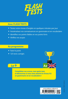 Anglais. Flash Tests. A2. Testez votre niveau en anglais !