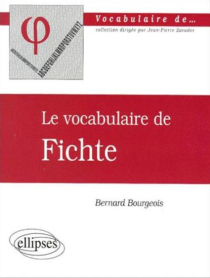 Le vocabulaire de Fichte