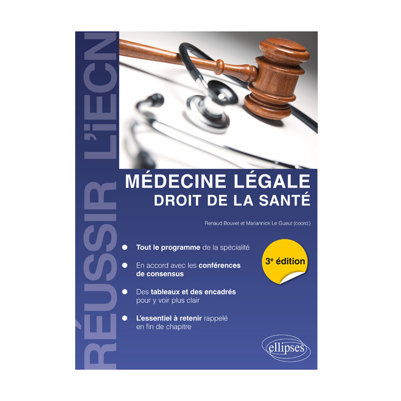 Médecine légale, droit de la santé - 3e édition