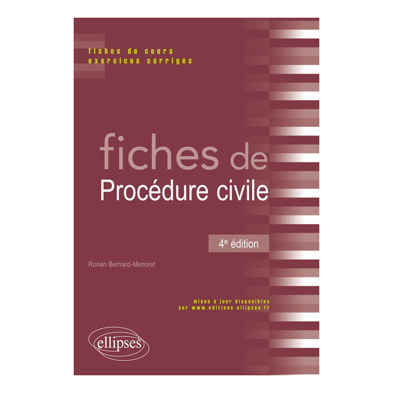 Fiches de Procédure civile - 4e édition
