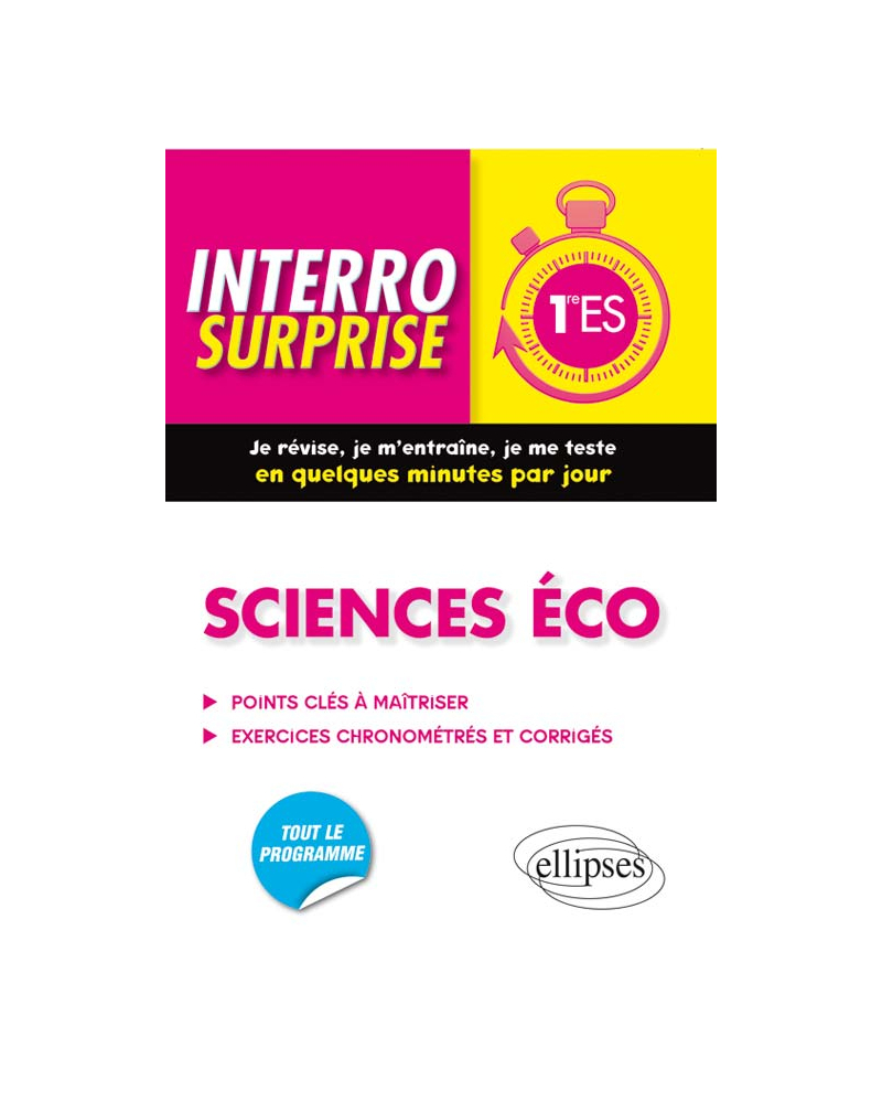 Sciences éco - Première ES