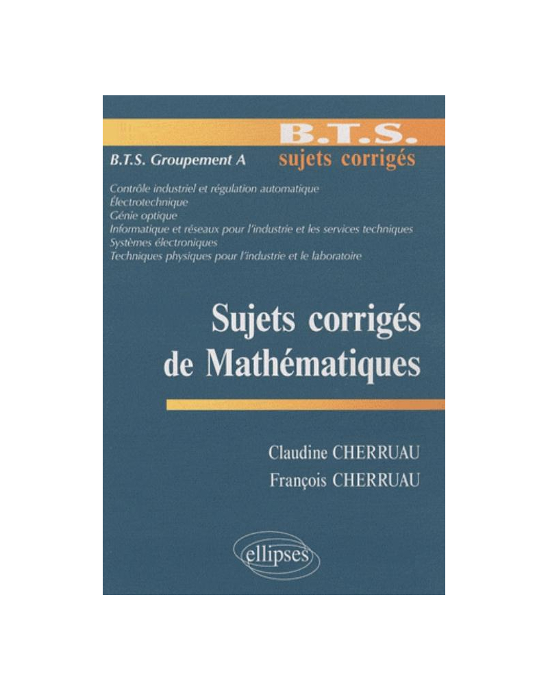 Mathématiques BTS Groupement A