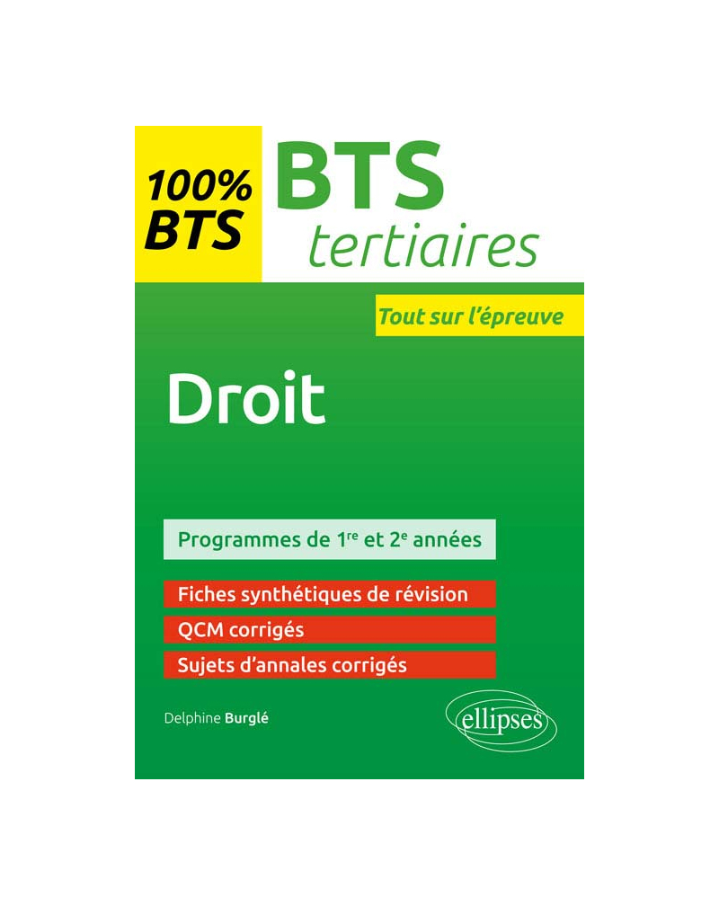 Droit - BTS Tertiaires - 1re et 2e années