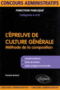 L'épreuve de culture générale aux concours de catégories A et B