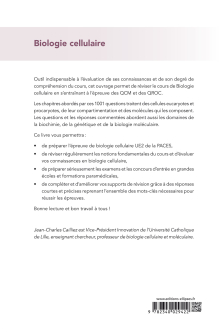 La biologie cellulaire en 1001 QCM et QROC - 3e édition
