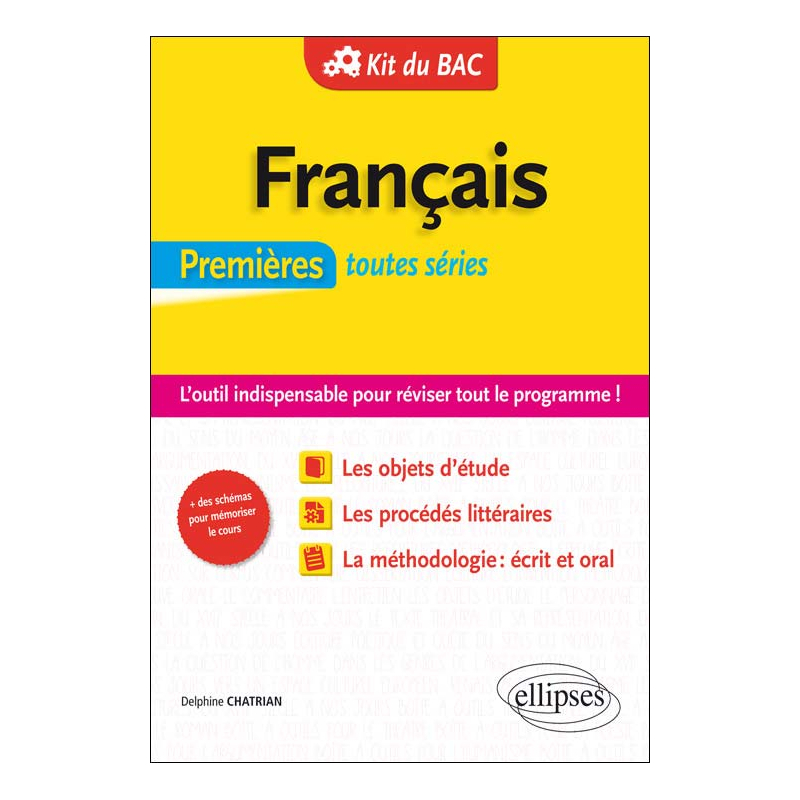 KIT DU BAC. Français 1ères toutes séries. L’outil indispensable pour réviser tout le programme