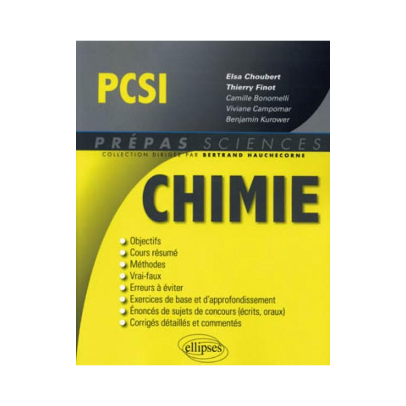 Chimie PCSI