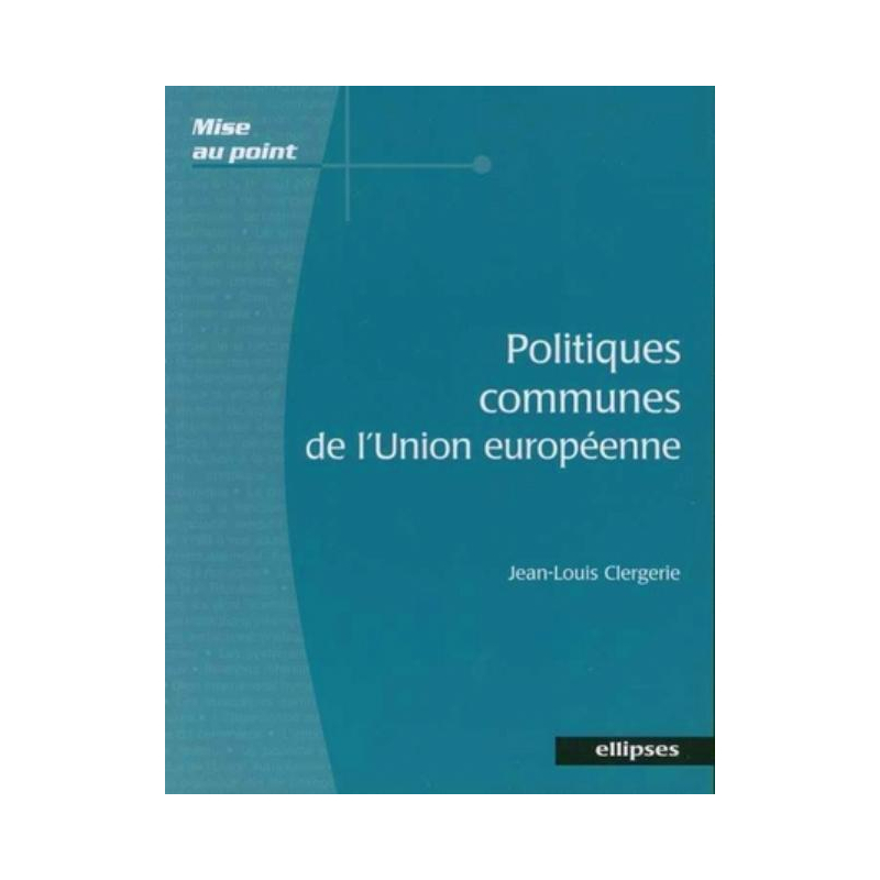 Politiques communes de l'Union européenne