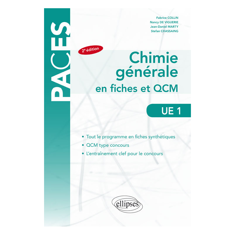 UE1 - Chimie générale en fiches et QCM – 2e édition
