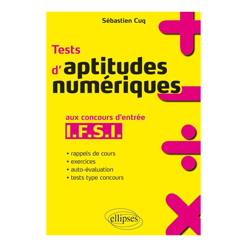 Tests d'aptitudes numériques aux concours d'entrée IFSI