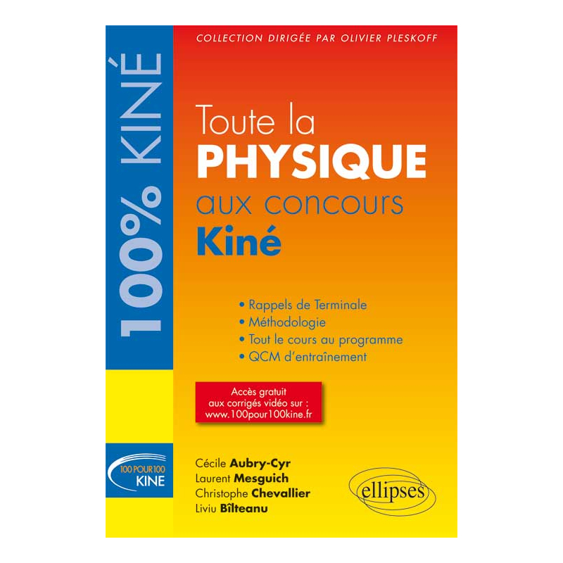 Toute la Physique-Chimie aux concours Kiné