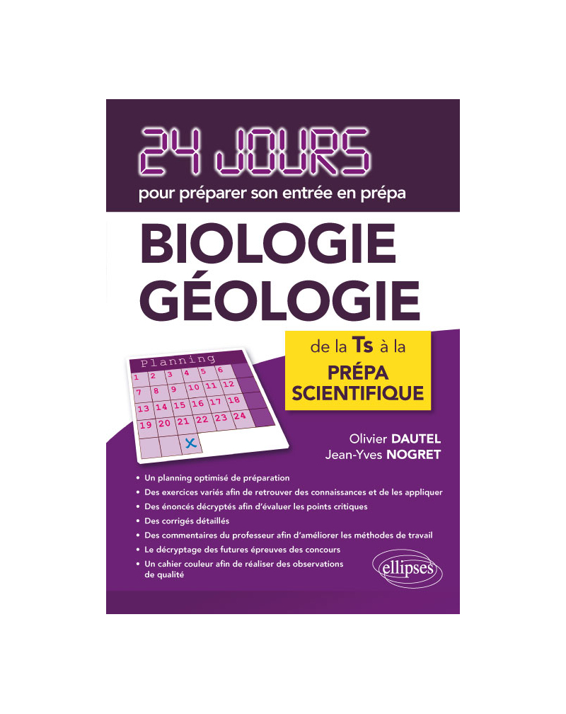 Biologie - Géologie - 24 jours pour préparer son entrée en prépa