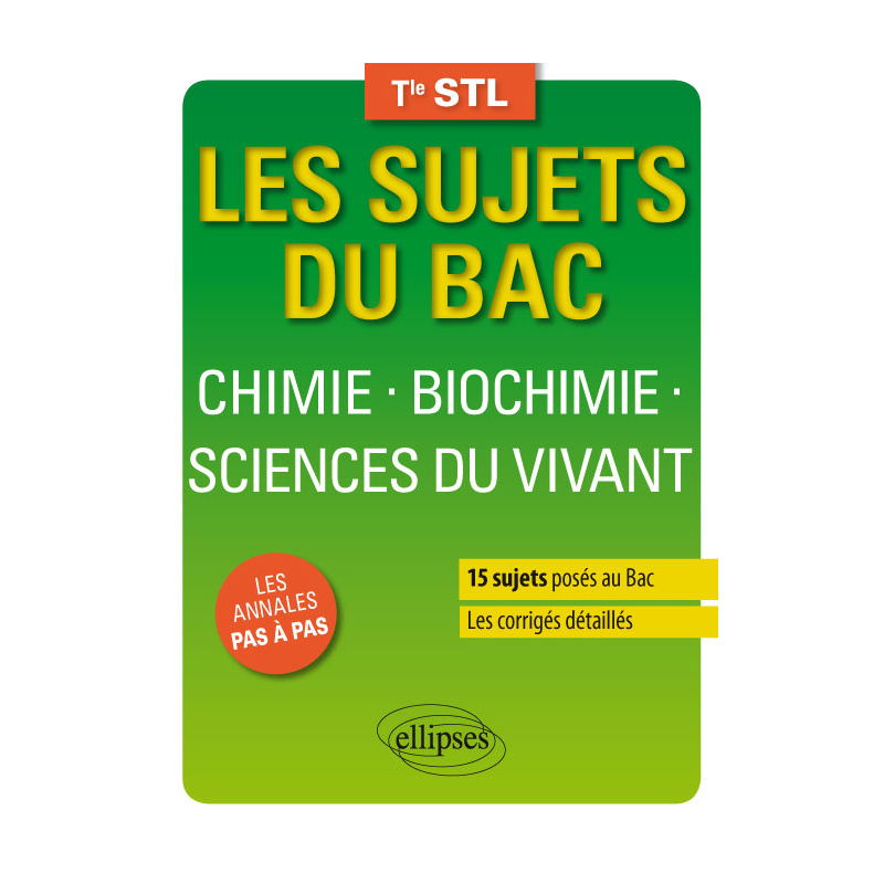 Chimie-Biochimie-Sciences du vivant - Terminale STL