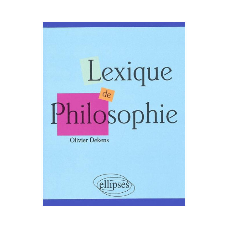 Lexique de philosophie