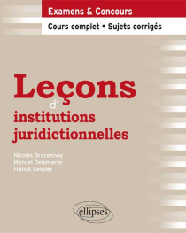 Leçons d’institutions juridictionnelles