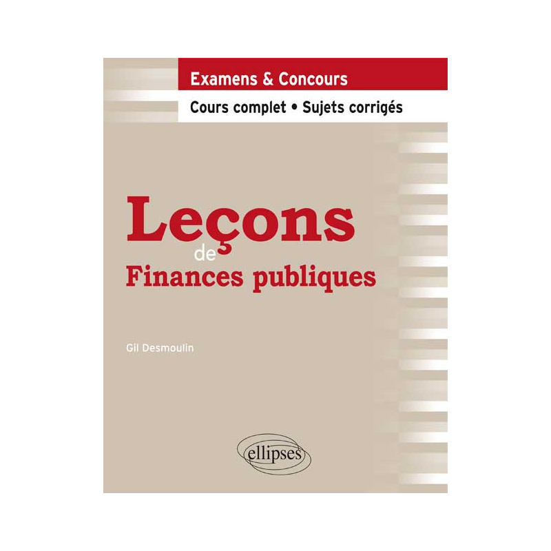 Leçons de Finances publiques