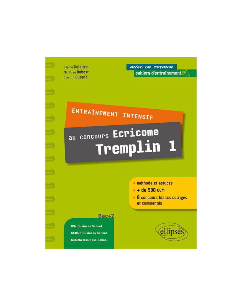 Entraînement intensif au concours Ecricome Tremplin 1