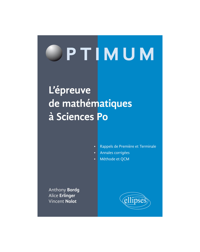 L’épreuve de mathématiques à Sciences Po