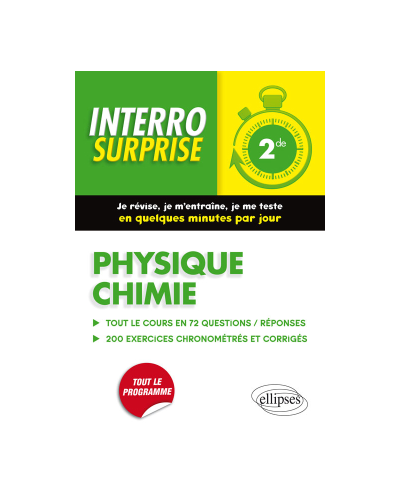 Physique chimie - Seconde