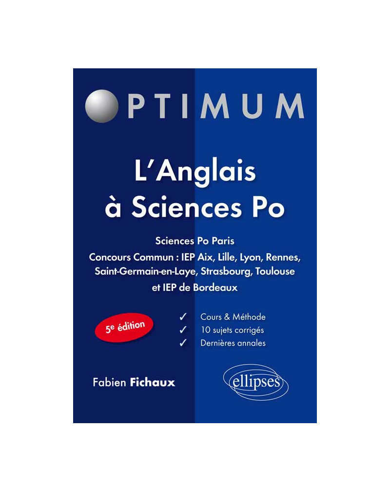 L’anglais à Sciences Po - 5e édition