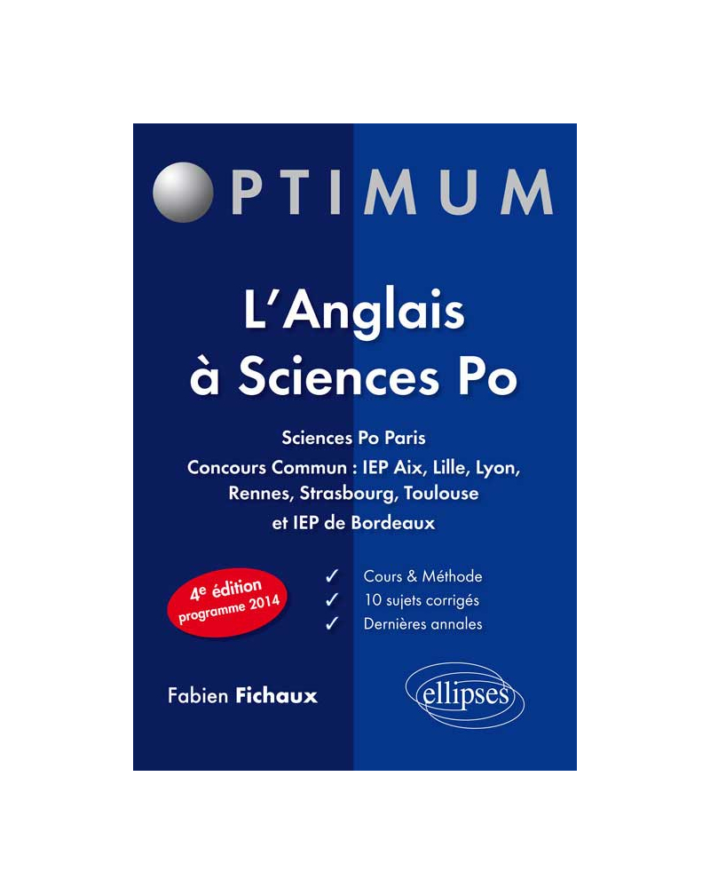 L’anglais à Sciences Po - 4e édition