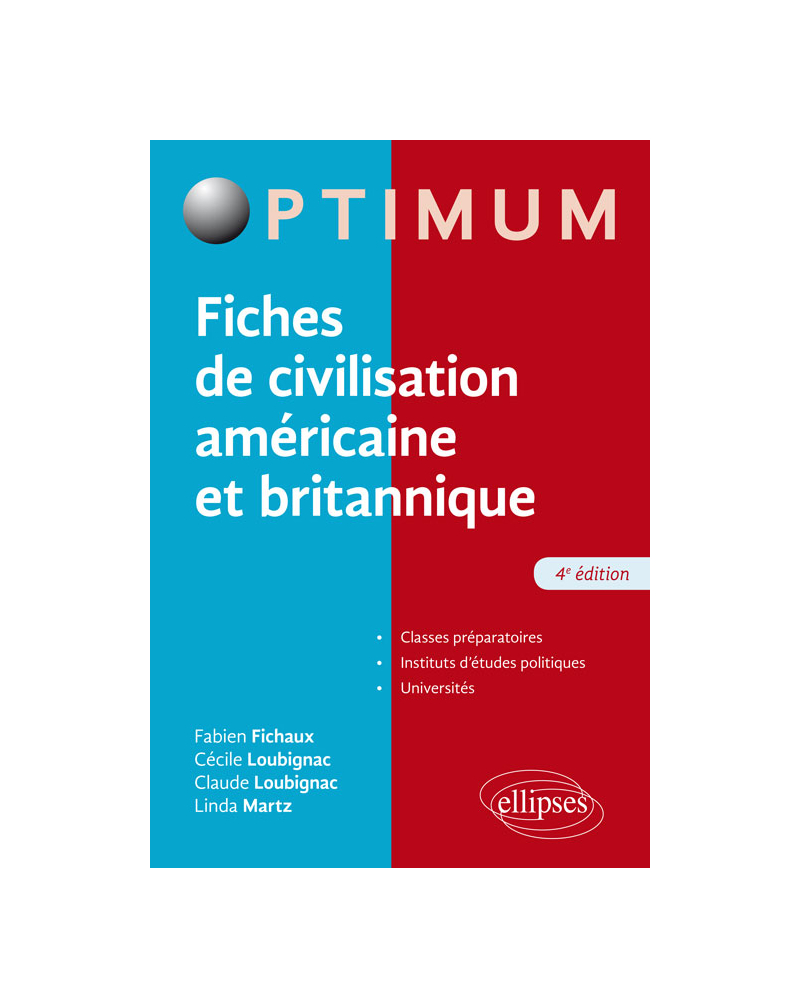 Fiches de civilisation américaine et britannique - 4e édition