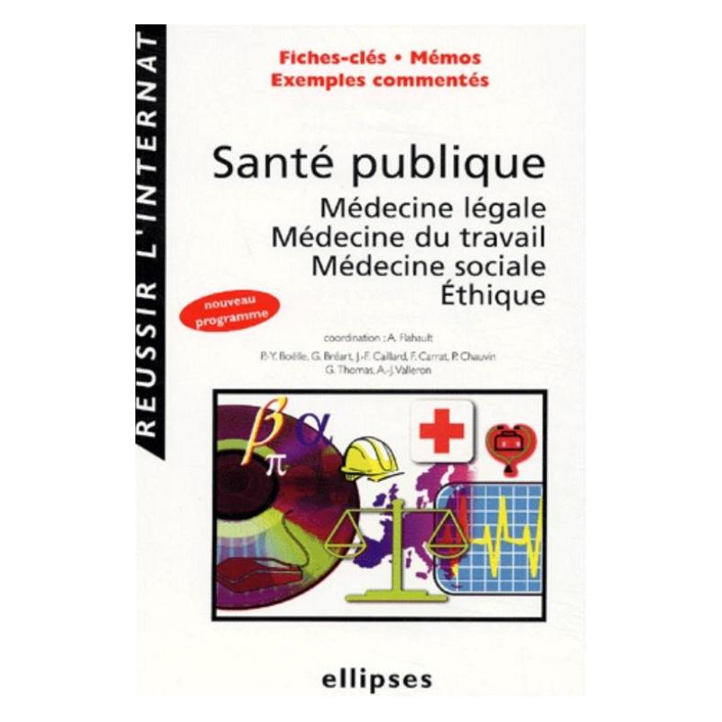 Santé publique, médecine légale, médecine du travail, médecine sociale, éthique