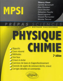 Physique-Chimie MPSI - 2e édition