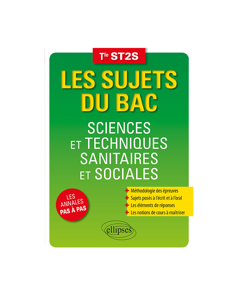 Sciences et techniques sanitaires et sociales - Terminale ST2S