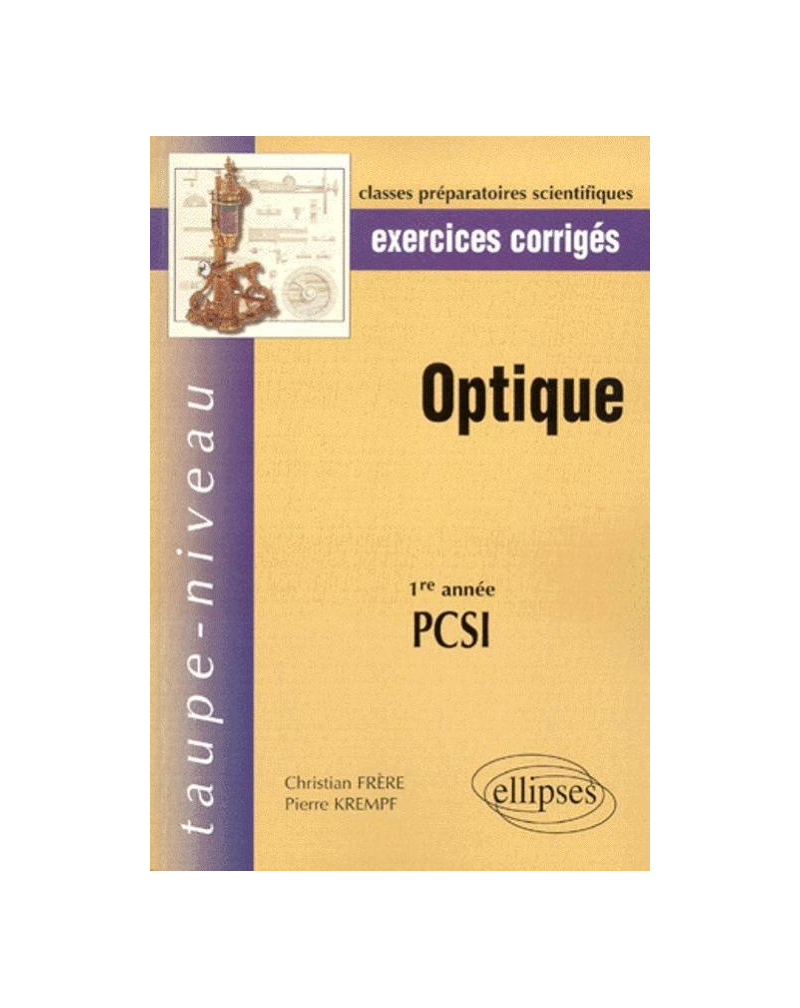 Optique PCSI - Exercices corrigés