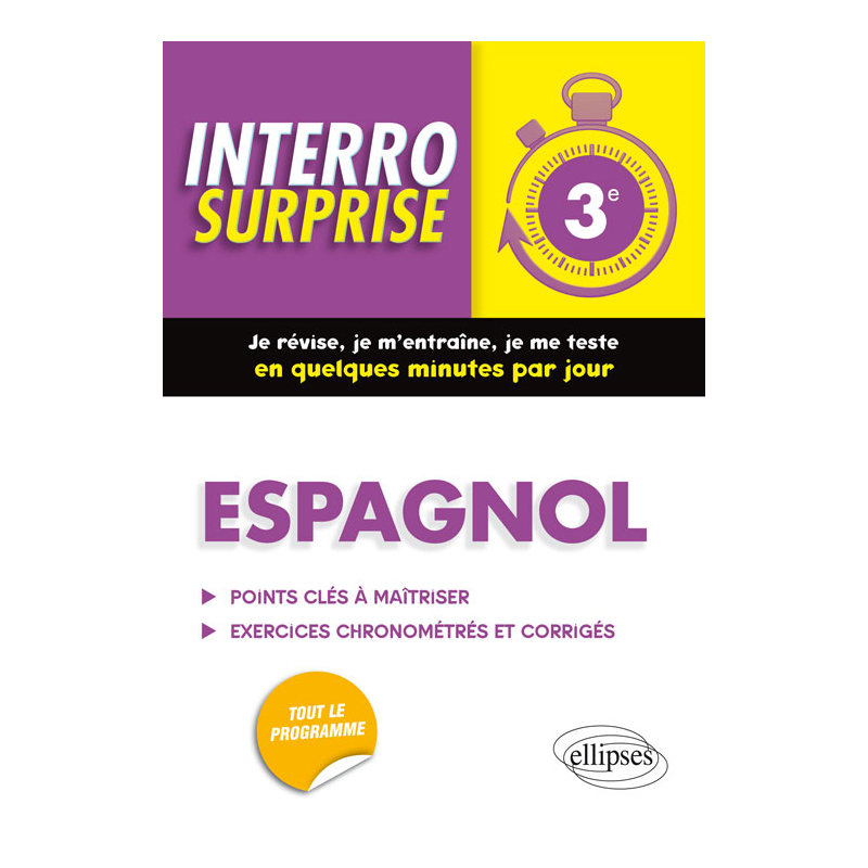 Espagnol interro surprise troisième (3e)