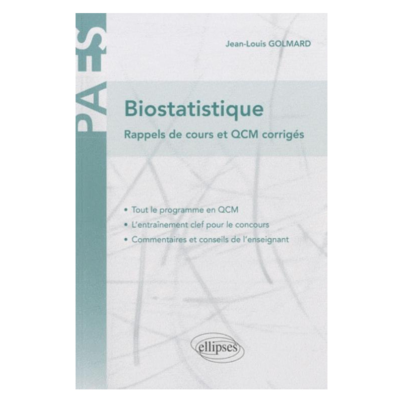 Biostatistique - rappels de cours et QCM corrigés