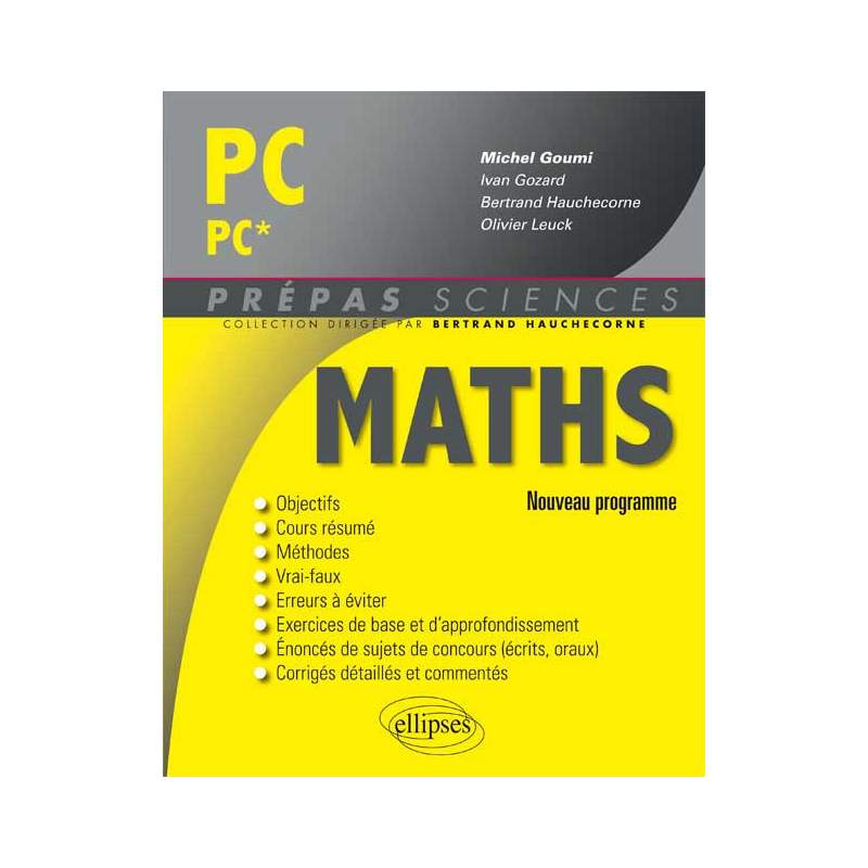 Mathématiques PC/PC* - nouveau programme 2014
