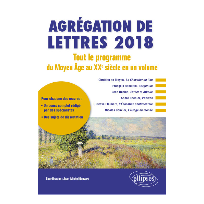 Agrégation de lettres 2018
