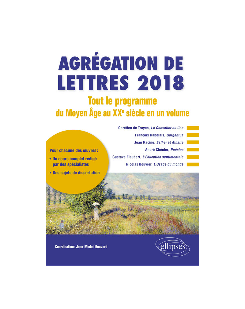 Agrégation de lettres 2018
