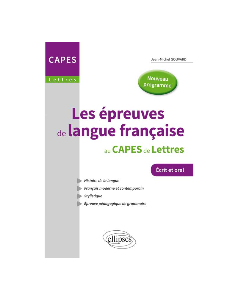 Les épreuves de langue française au Capes de lettres - Nouvelle épreuve