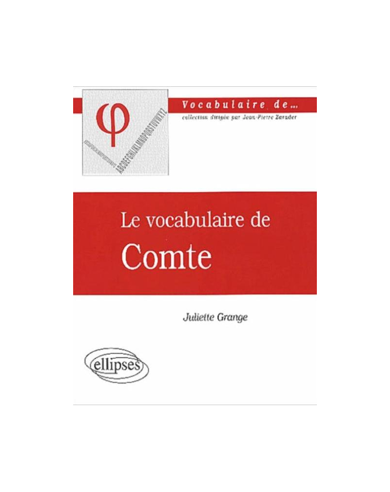 Le vocabulaire de Comte