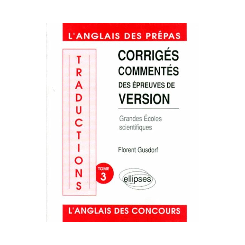 Traductions (version) écoles scientifiques tome 3