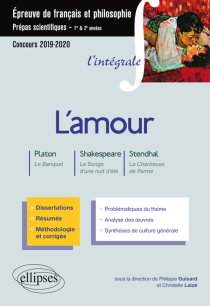 Thème et les trois œuvres. Epreuve de français/philo. Prépas scientifiques 2019-2020