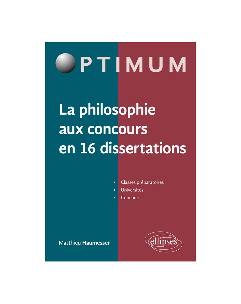 La philosophie aux concours en 16 dissertations
