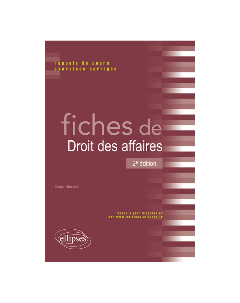 Fiches de Droit des affaires - 2e édition